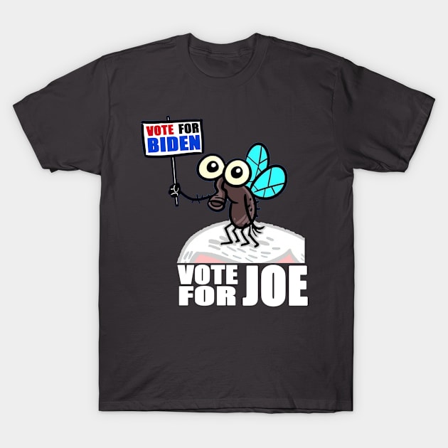 Vote For Joe - Debate Fly - Vote For Biden - Great Gift For The Political Person - Multi Color Logo & White Lettering T-Shirt by RKP'sTees